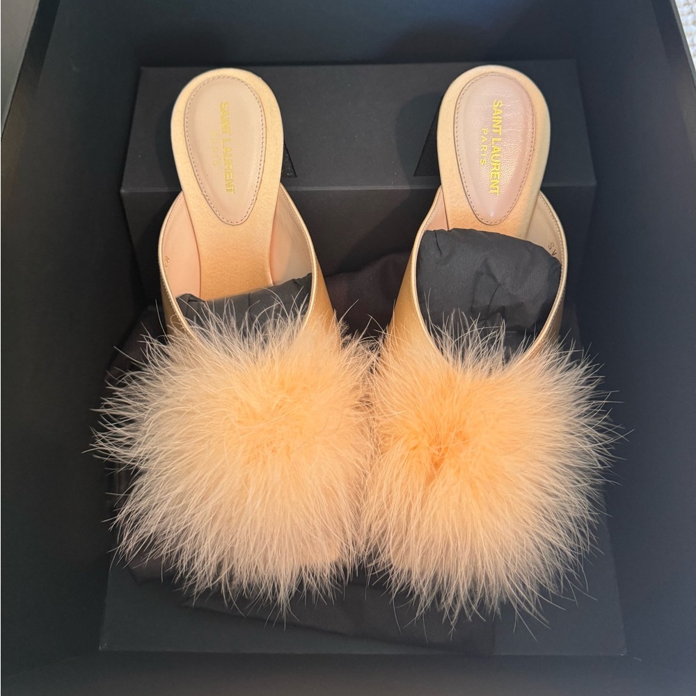 Saint Laurent Mae Mules- Never worn, comes with box and dust bag - Picture 2 of 12